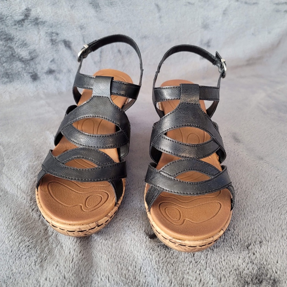 BOC Black Women’s Strappy Slingback Sandals